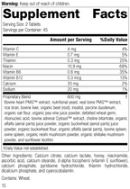 Vasculin®, 90 Tablets, Rev 15 Supplement Facts