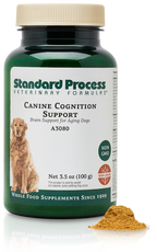 Canine cognition support bottle