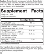 Rev 01 Supplement Facts Image